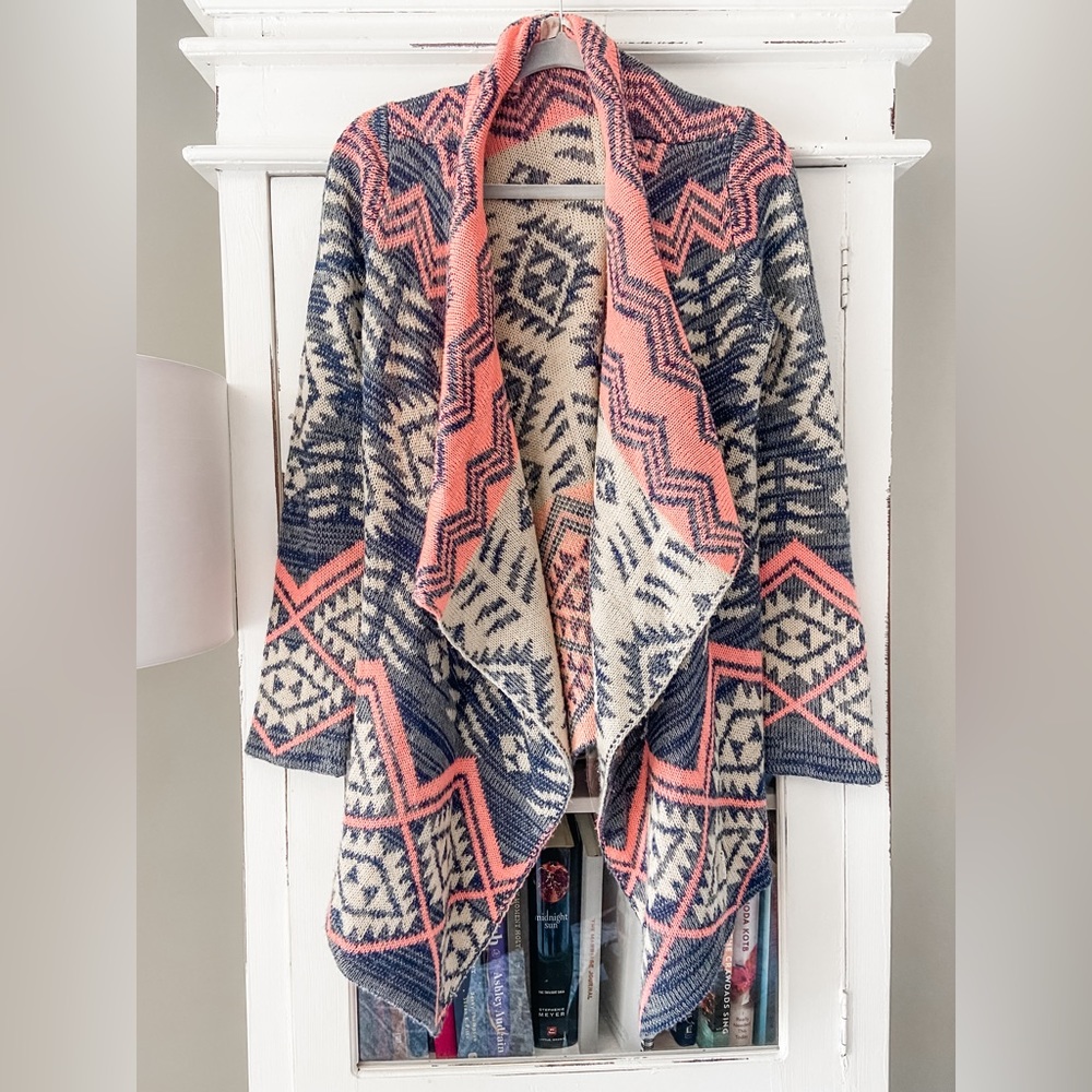 Aztec, open front cardigan, Altar’d State